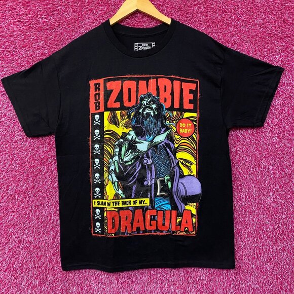 Rob Zombie Dragula Hellbilly Deluxe Comic Style T-Shirt Large - Picture 1 of 4